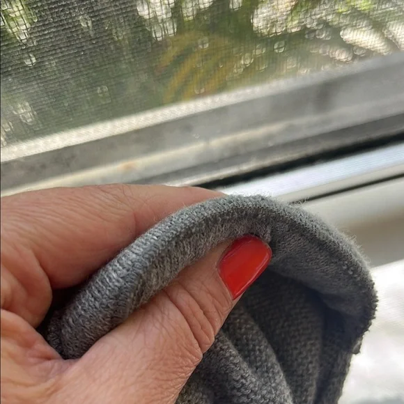 Isabel Marant Gray Crew Neck Sweater with Puff Shoulders - Picture 12 of 12